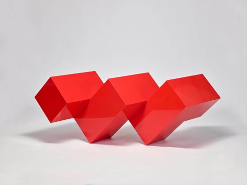 李再鈐_元_2007_不鏽鋼、噴漆_H64×L175×W73.5cm