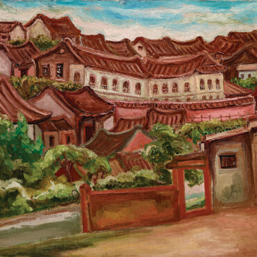CHEN Cheng-po_Tamsui Scenery (2)_1935_Oil on canvas_72.5x91cm