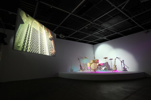 Overdubbing Double-channel video installation