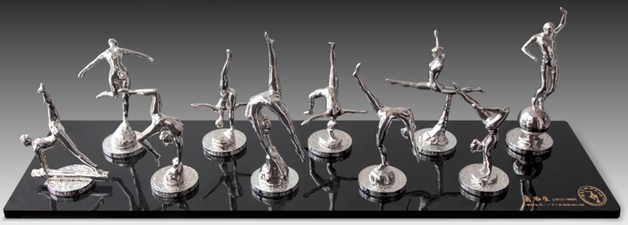 Gymnastic Series Commemorative Edition 1 Stainless steel 72x15x20 cm