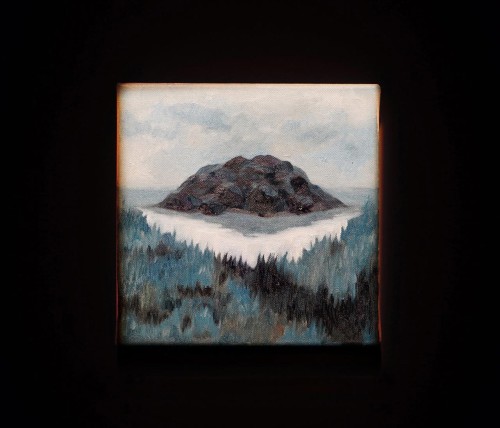 Marshal Tie Jia – Island/Pond Oil on canvas 20x20cm