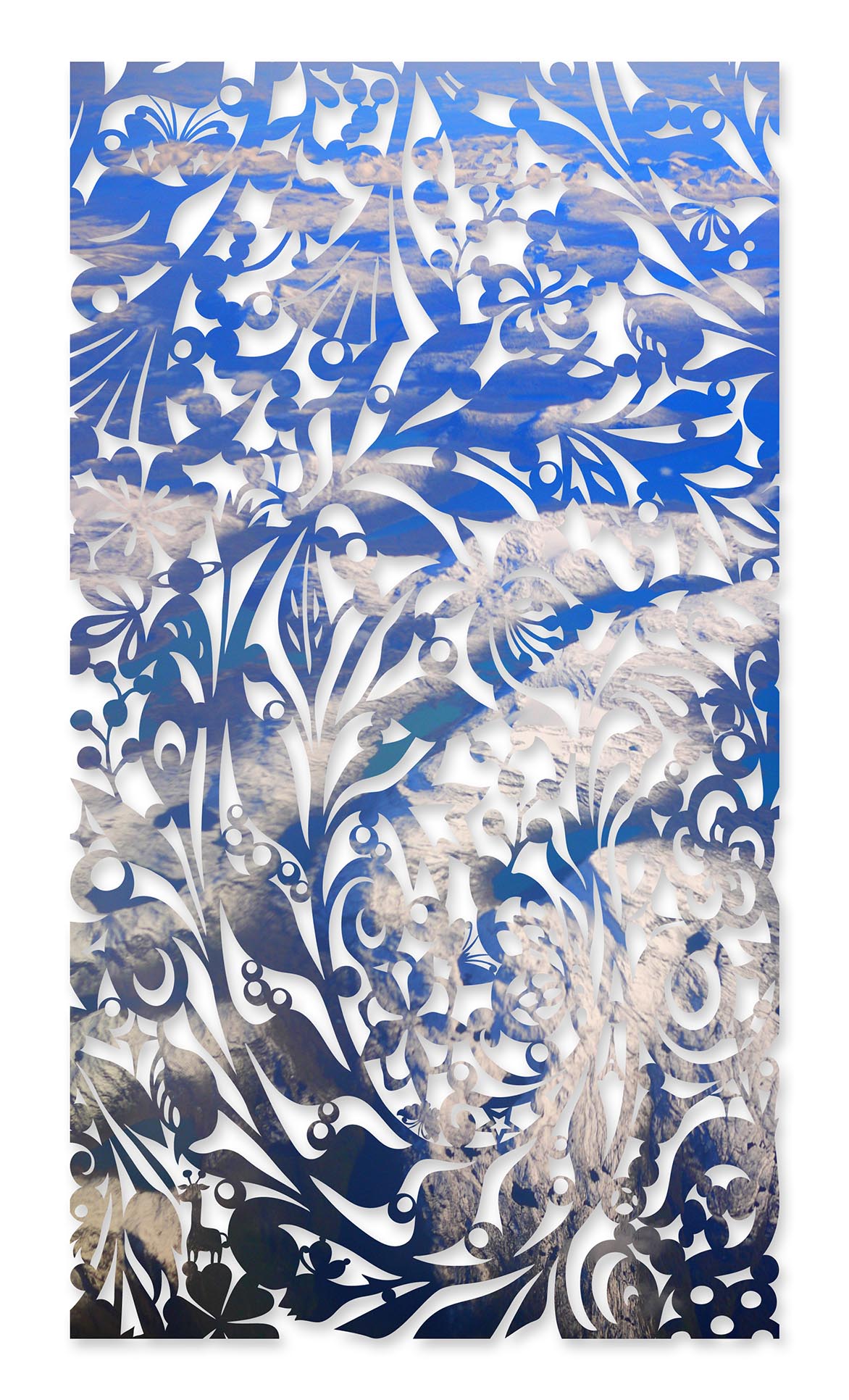 Photo-cutting Collection-Time fragments in the Arctic Print on P-Tex 100x180cm