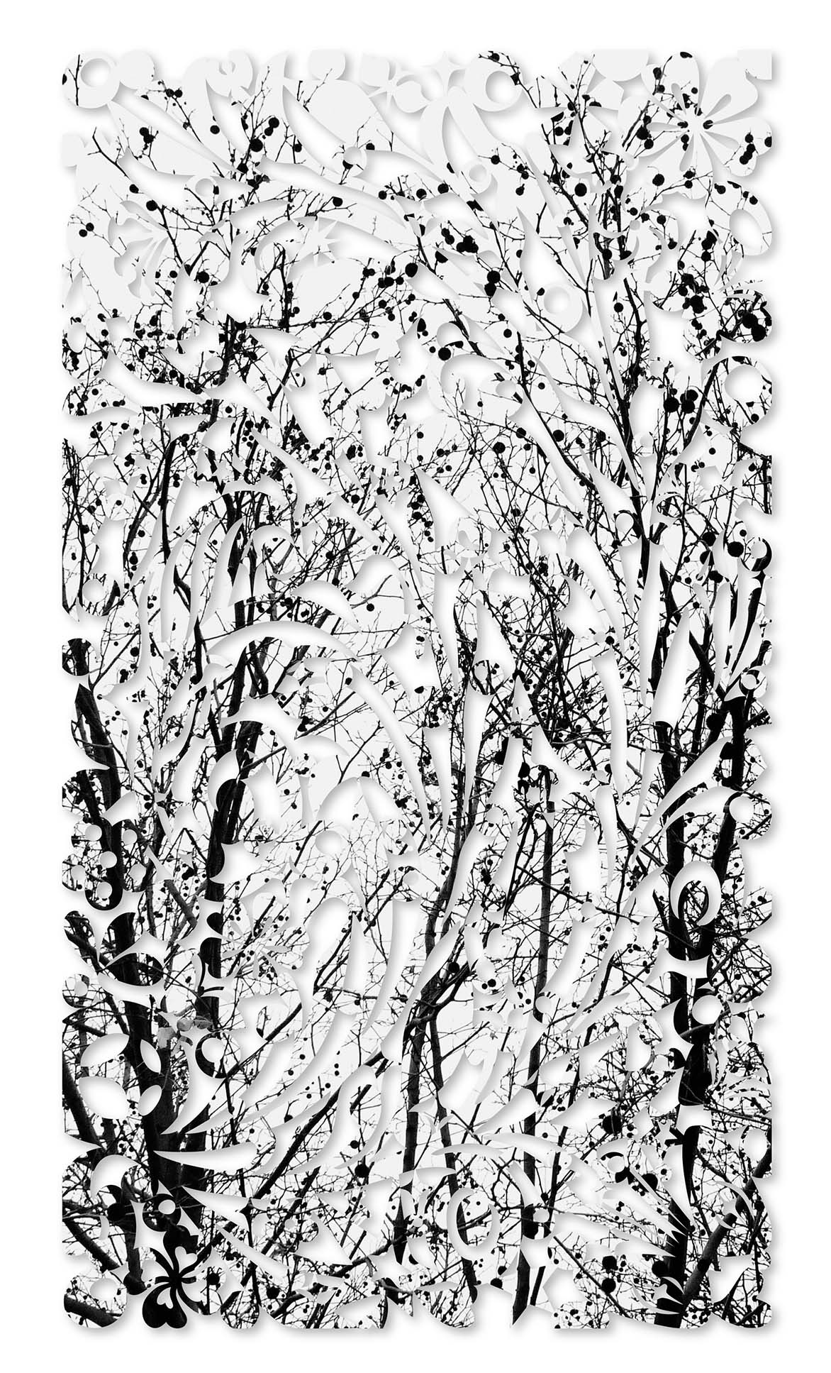 Photo-cutting Collection-Looking at winter light Print on P-Tex 100x180cm