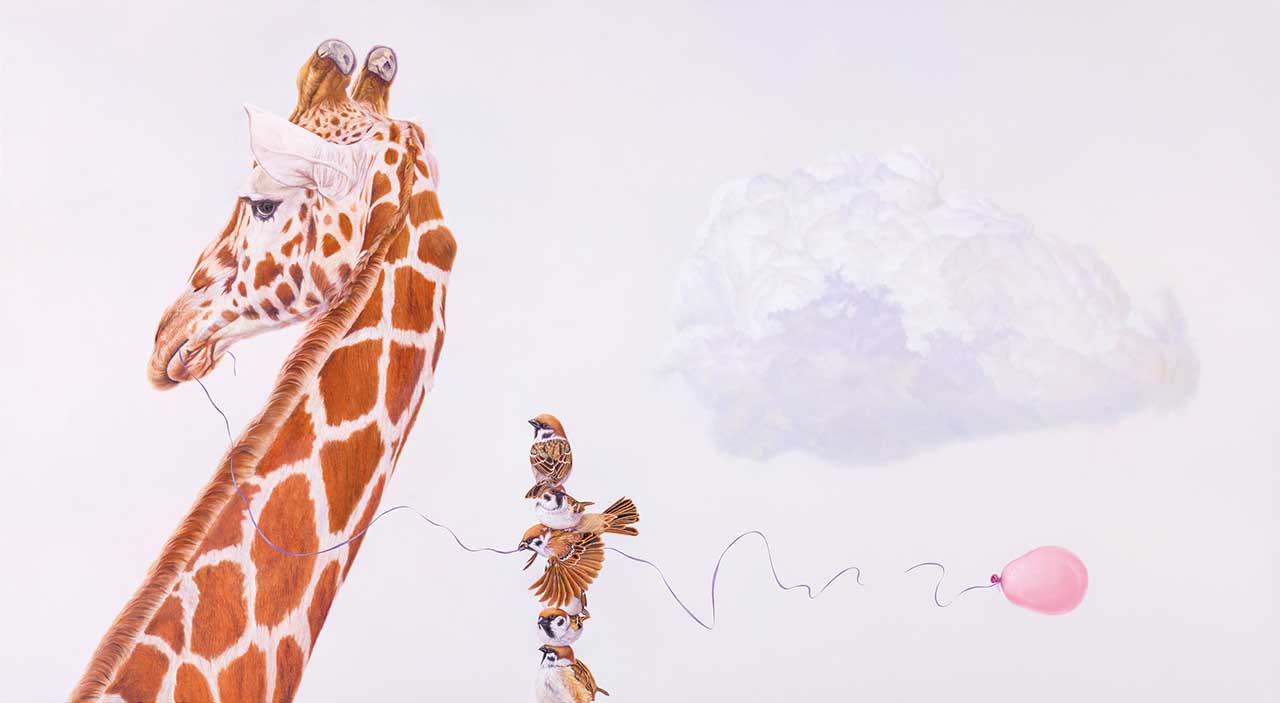 Like the Wind Oil on Canvas 80x145cm