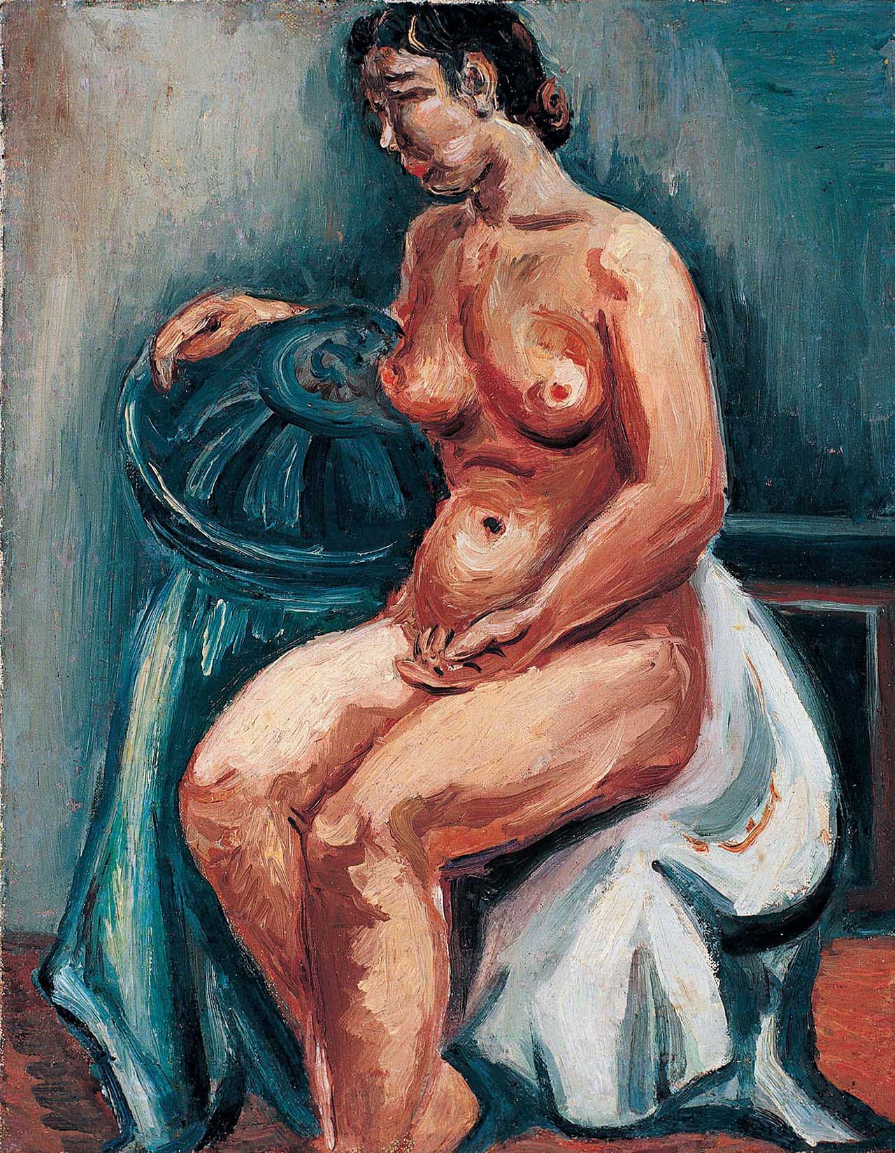 Seated Nude in Meditation Oil on canvas 41x31.5cm(6F)