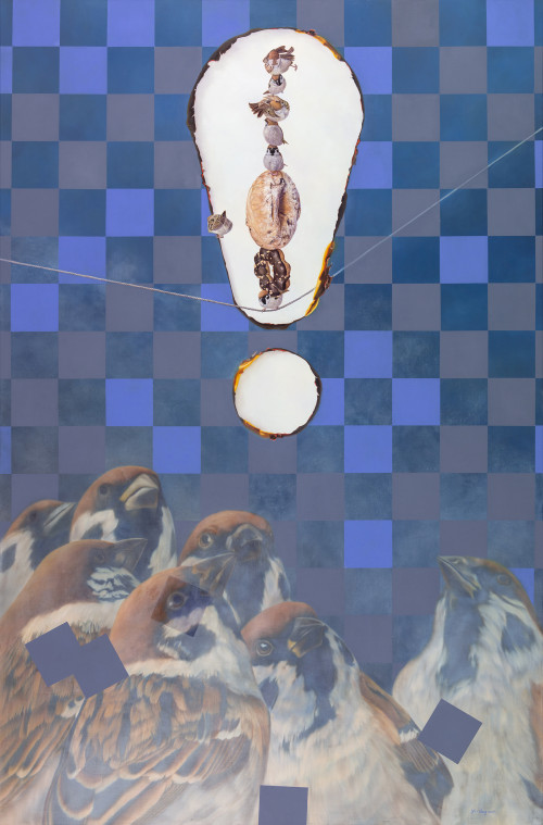 6-2黃頤勝_尋找我們的巴別塔_2017_油彩、畫布_175×115cm (101號)_小