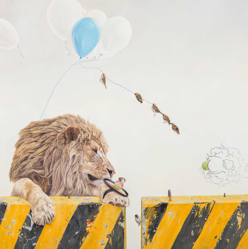 Huang Yi-Sheng
Escape from Devine Salvation
2015
Oil on Canvas
176×176cm

 