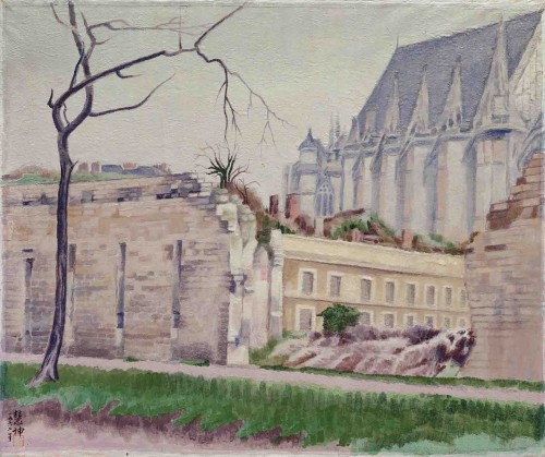 CHEN Houei-Kuen
Paris Estate
1961
Glue-pigment
59.7×71.6cm

 