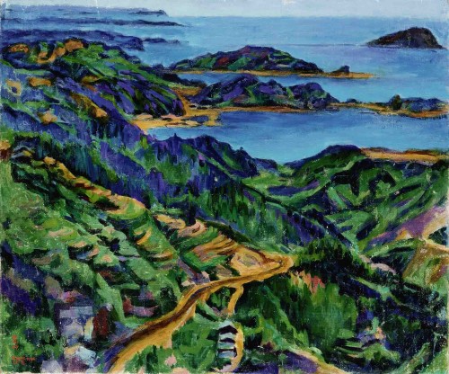 CHEN Houei-Kuen
 Seaside at Ruibin
1966
Oil on canvas 
61×72.8cm
78×90cm (with frame)

 