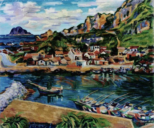 CHEN Houei-Kuen
 Yehliou
1964
Oil on canvas 
60.8×72.6cm
78×90cm
(with frame)

 