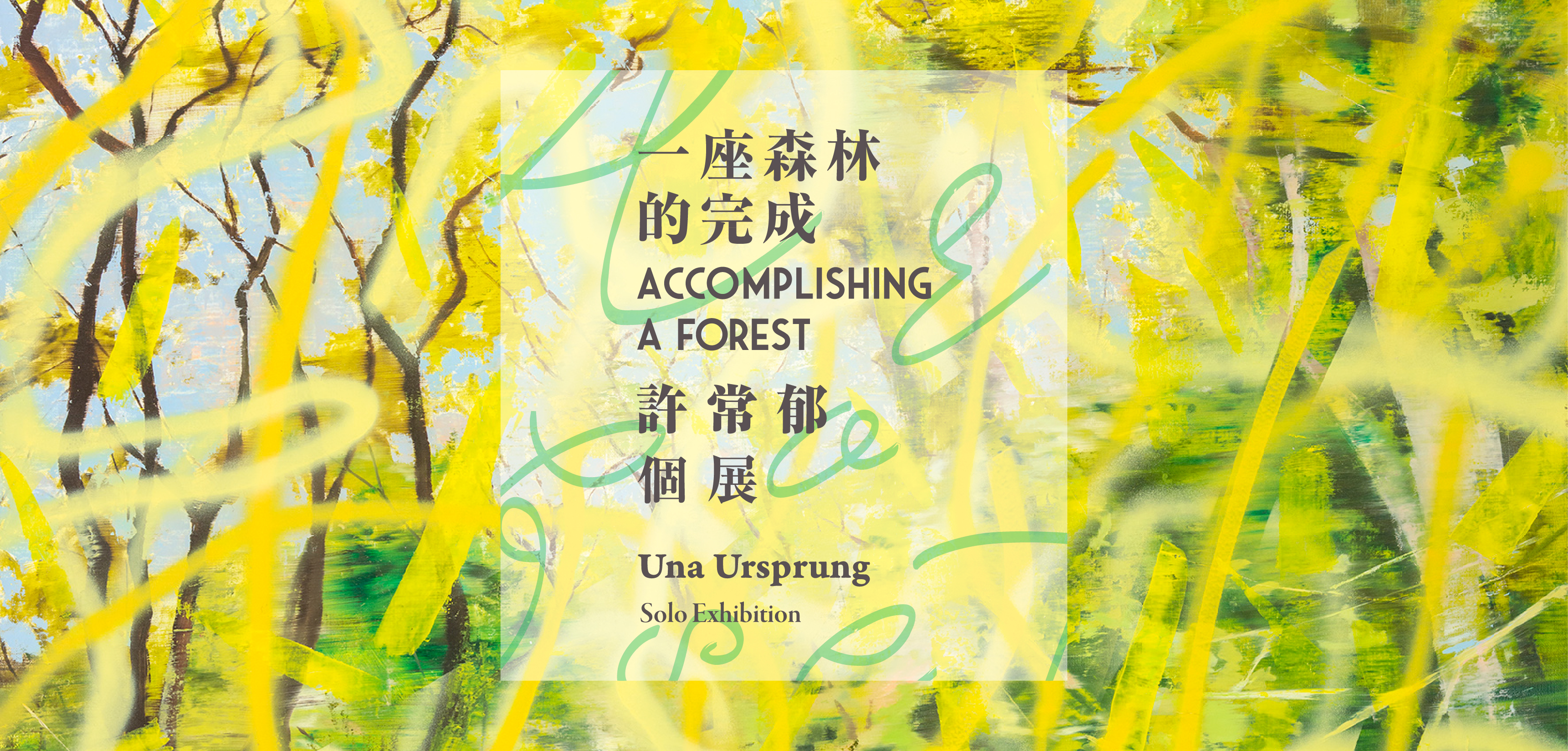 Accomplishing a Forest – Una URSPRUNG Solo Exhibition