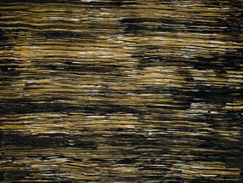 許悔之_波 2_2022_水墨設色、紙本_107.5×82cm