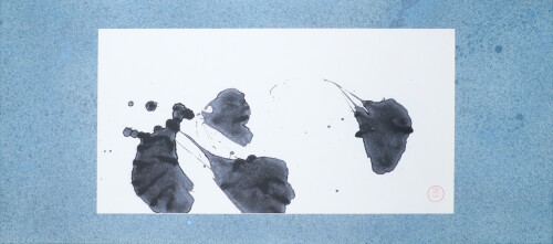 許悔之_茲心非心_202_水墨設色、壓克力、紙本_33×64cm