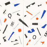 Chen Chu-Li_All of a sudden_2021_Oil based printing ink and paper collage_54.5×79.6cm