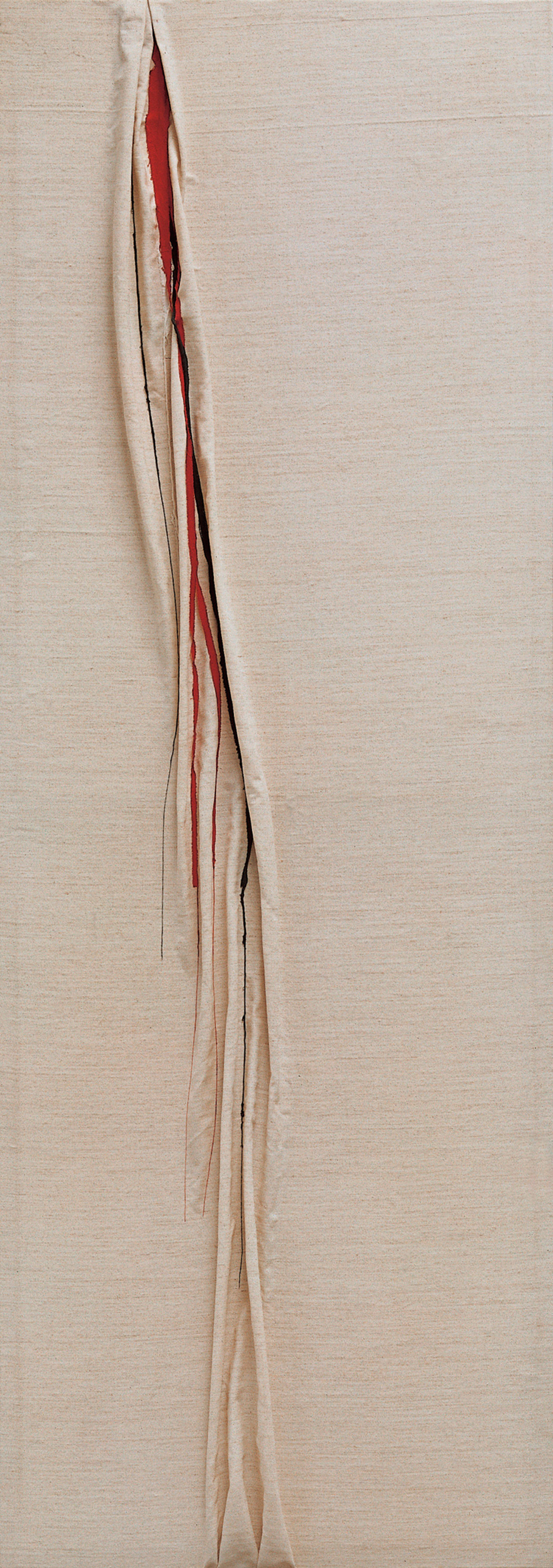 朱為白 涓 綿 185x65cm