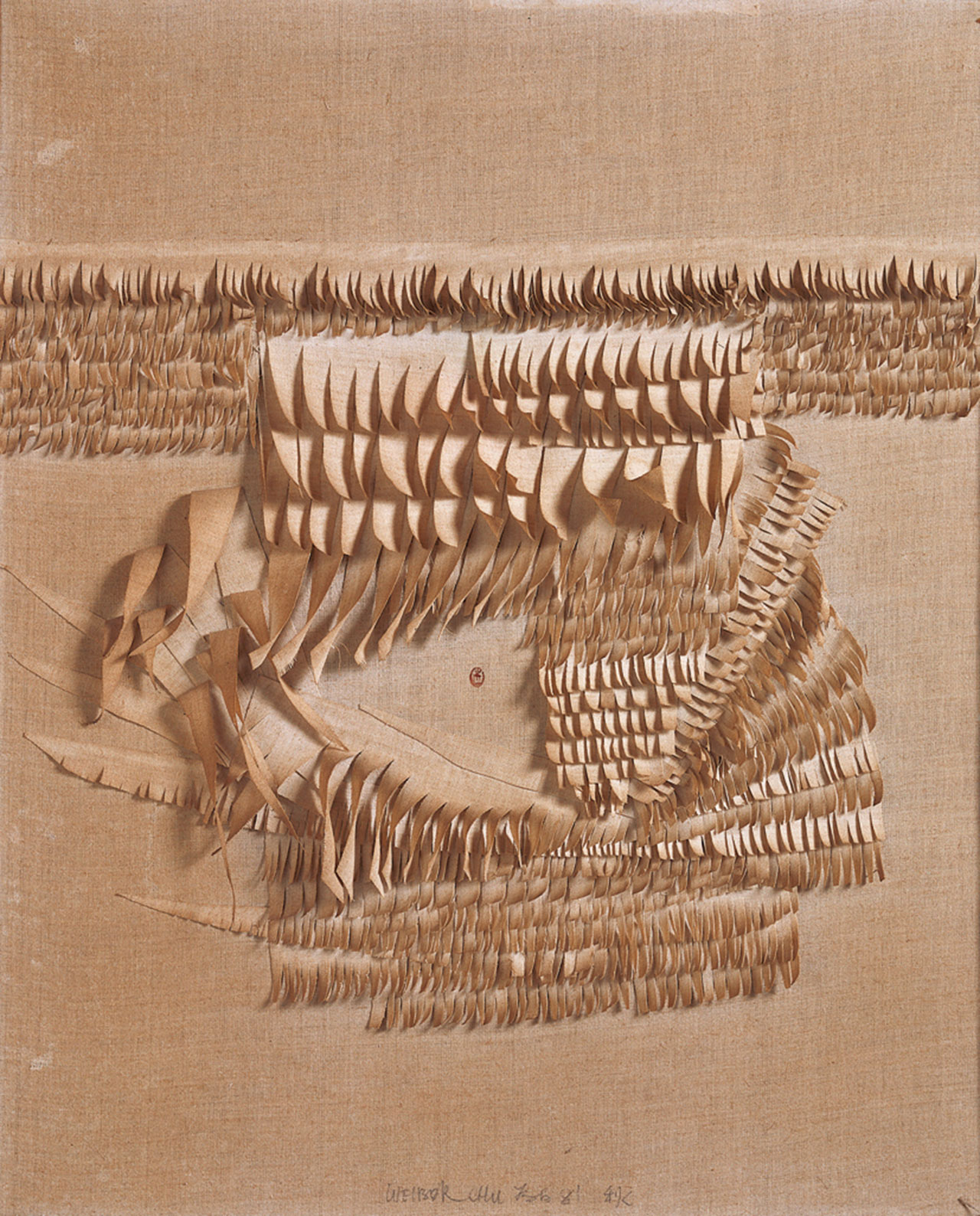 朱為白 秋 麻 81.5x66.5cm