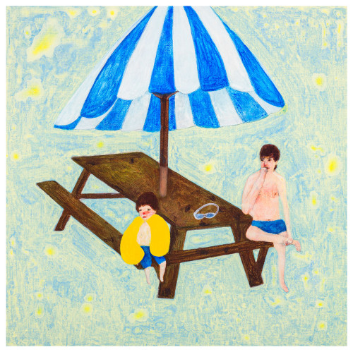 羅喬綾 夏天 壓克力畫布 40x40cm
