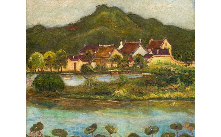 陳澄波 
杭州古厝
1928
油彩畫布 
45×52cm (10F)

 