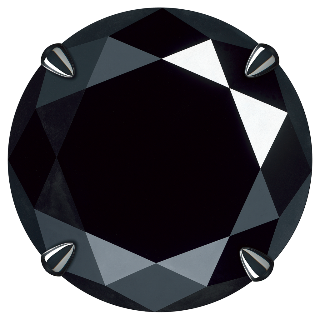 具俊曄_Black Diamond_2022_壓克力顏料、壓克力板、畫布_直徑125cm