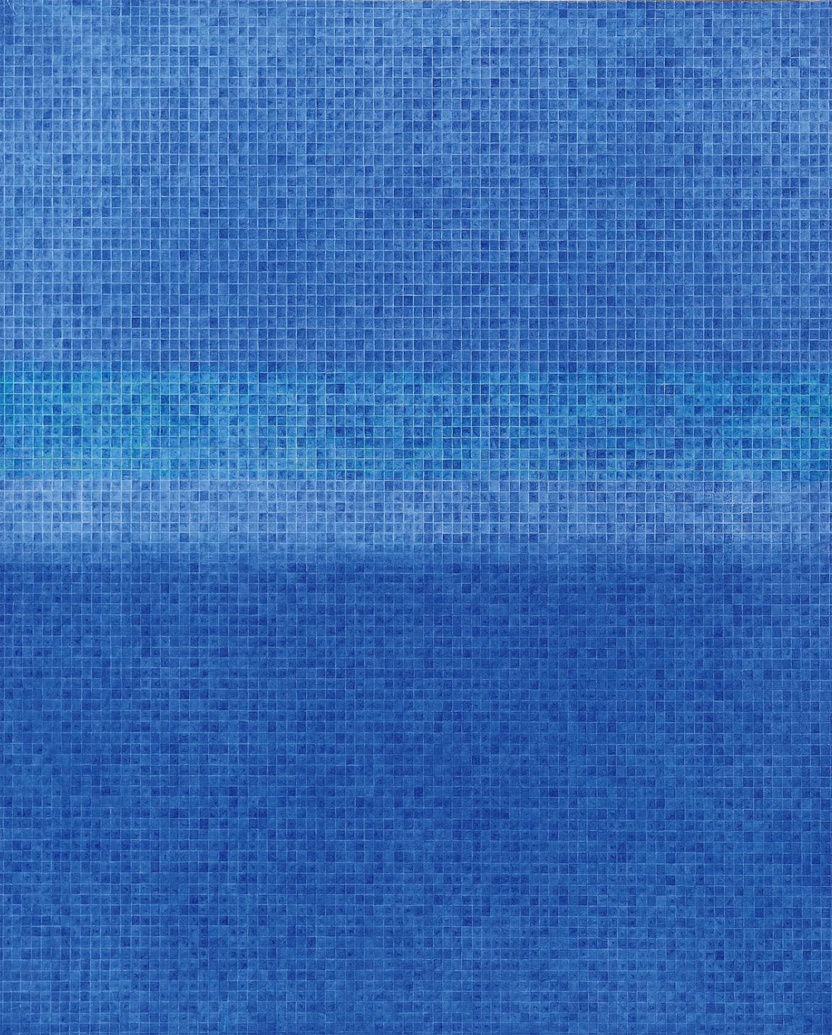 蓝光 油彩画布 162x130cm