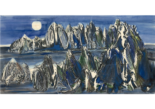 CHU Wei-Bor_Mountain Grand View Series-3_Ink and color on paper_70×135cm