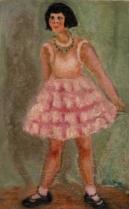 陈澄波 
少女舞姿
1932
油彩画布 
53×33cm (10M)

 