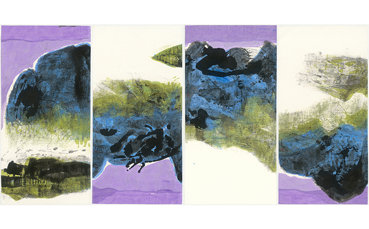 李重重 LEE Chung-Chung_上善若水 The Best Virtue is Like Water_2018_水墨設色 Ink and color on paper_140x70cm 2018