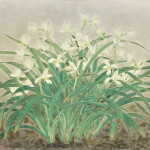 陳進_素心蘭_膠彩紙本_38x55cm(10P)_小