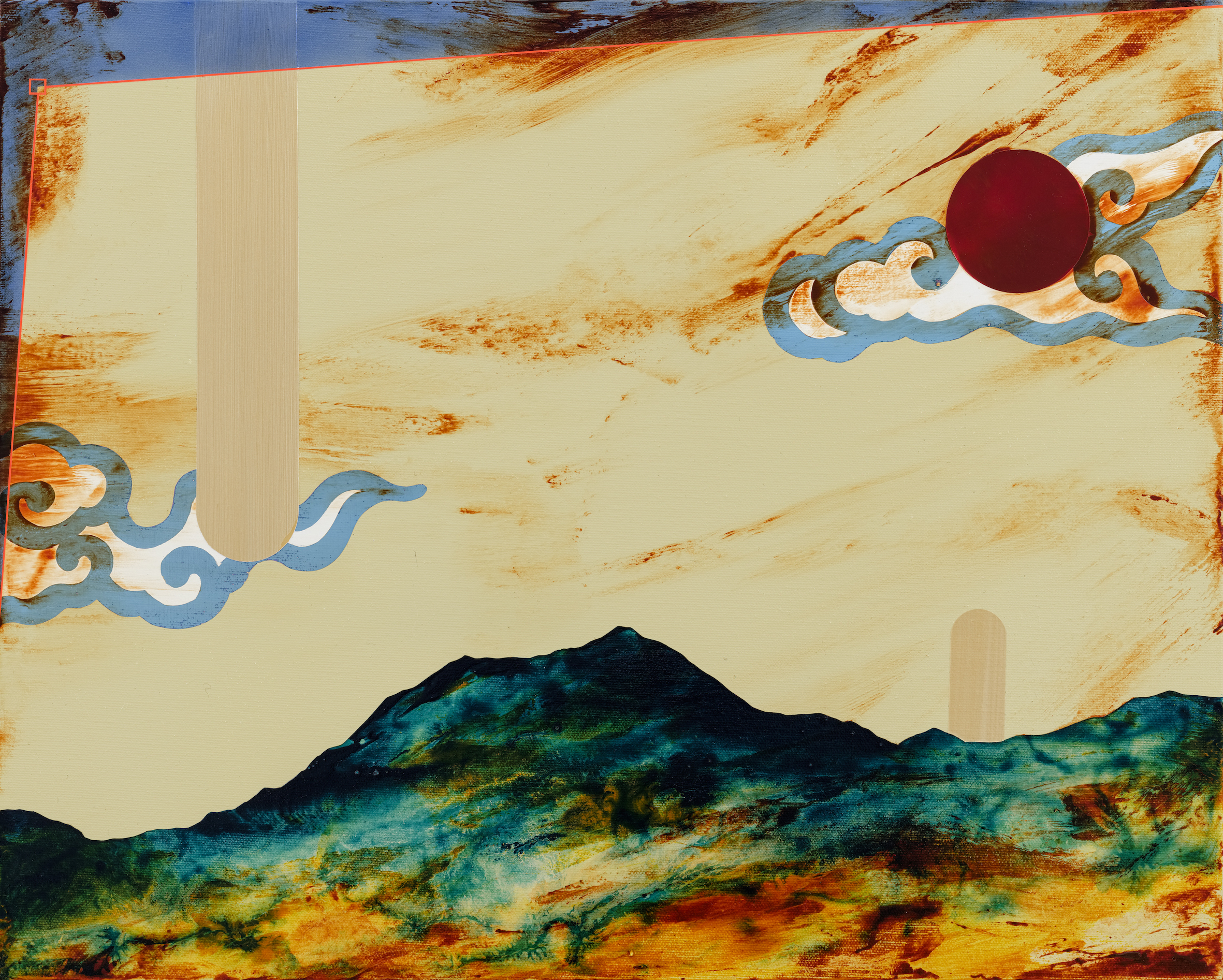 CHOU Tai-Chun_ Whose Mountain and River-Select_2022_ Acrylic on canvas_40×50cm