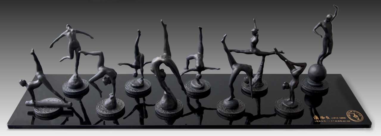 Gymnastic Series Commemorative Edition 2 Bronze alloy 72x15x20 cm