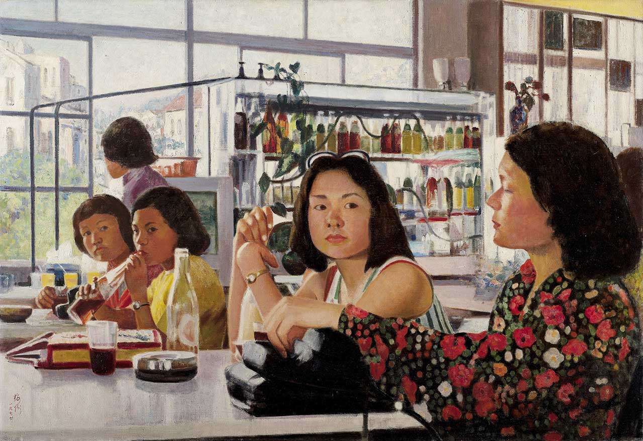 Cold Drink and Fruit Shop Oil on canvas 60P