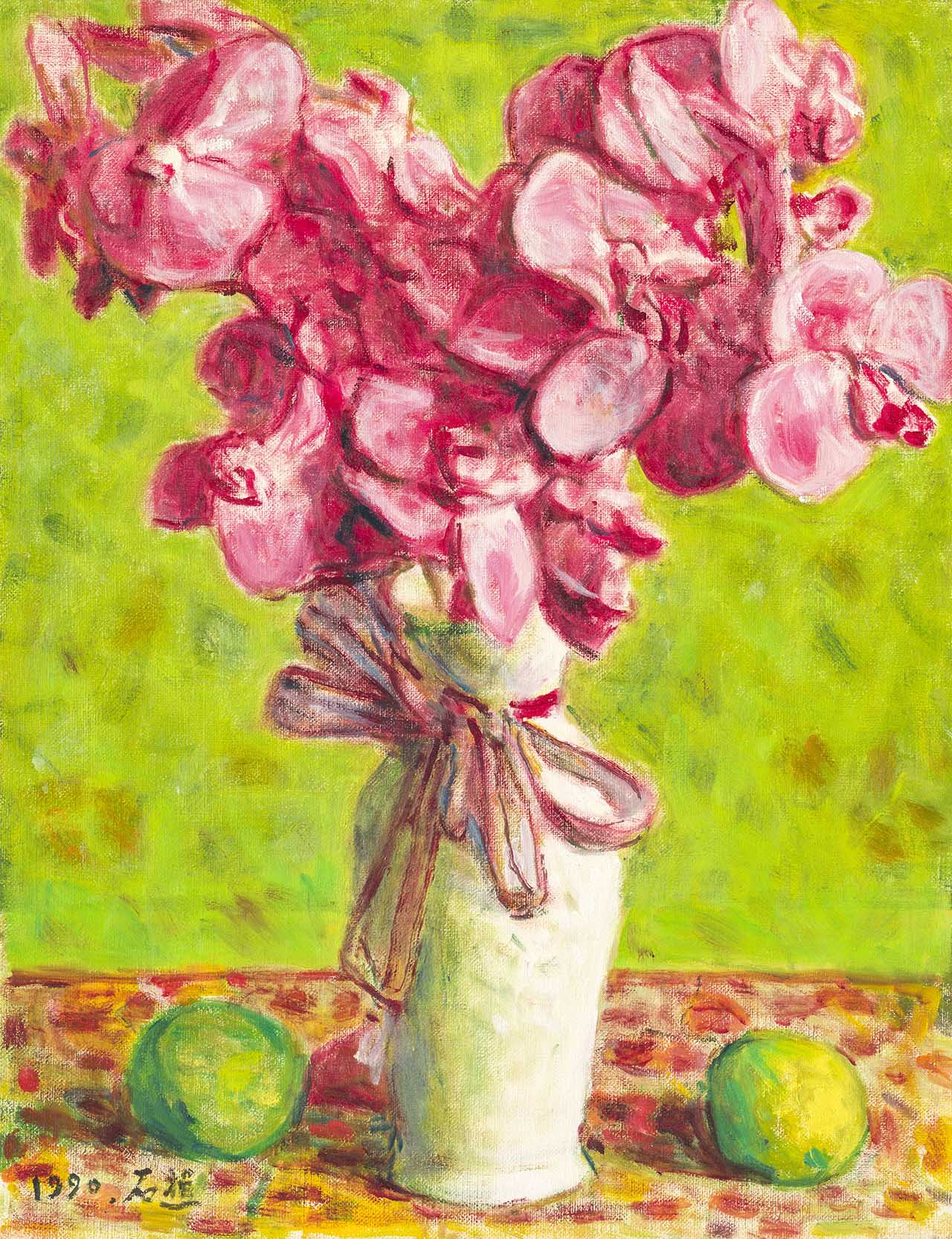 Vase of Orchid Oil on canvas 6F
