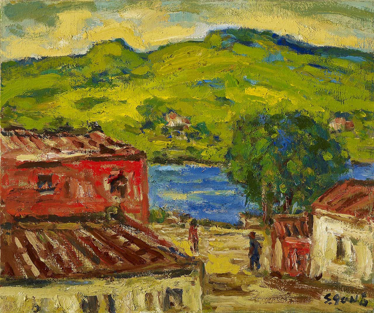Tamkang Oil on canvas 38x45 cm