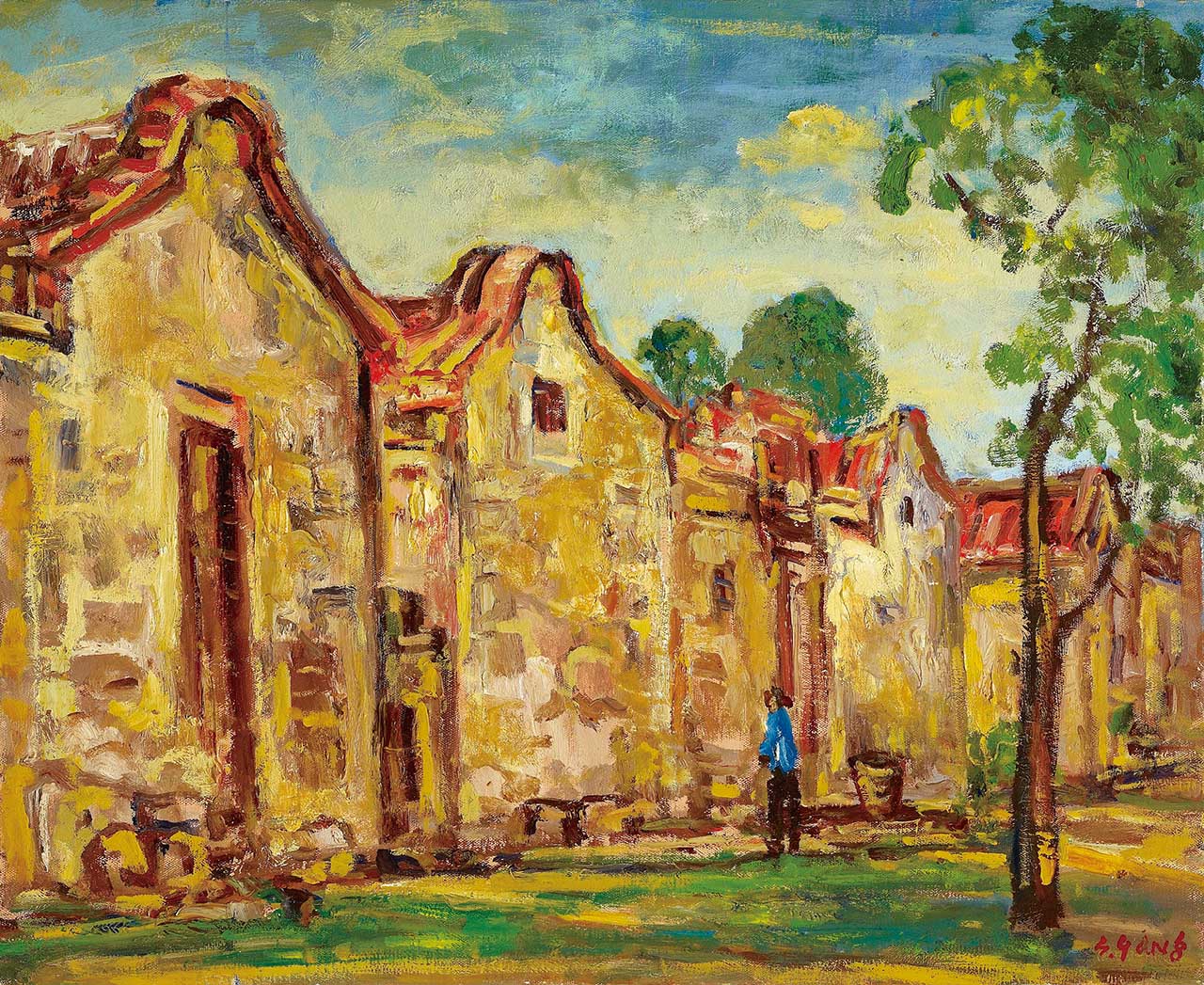 Old House in Penghu Oil on canvas 65x80 cm