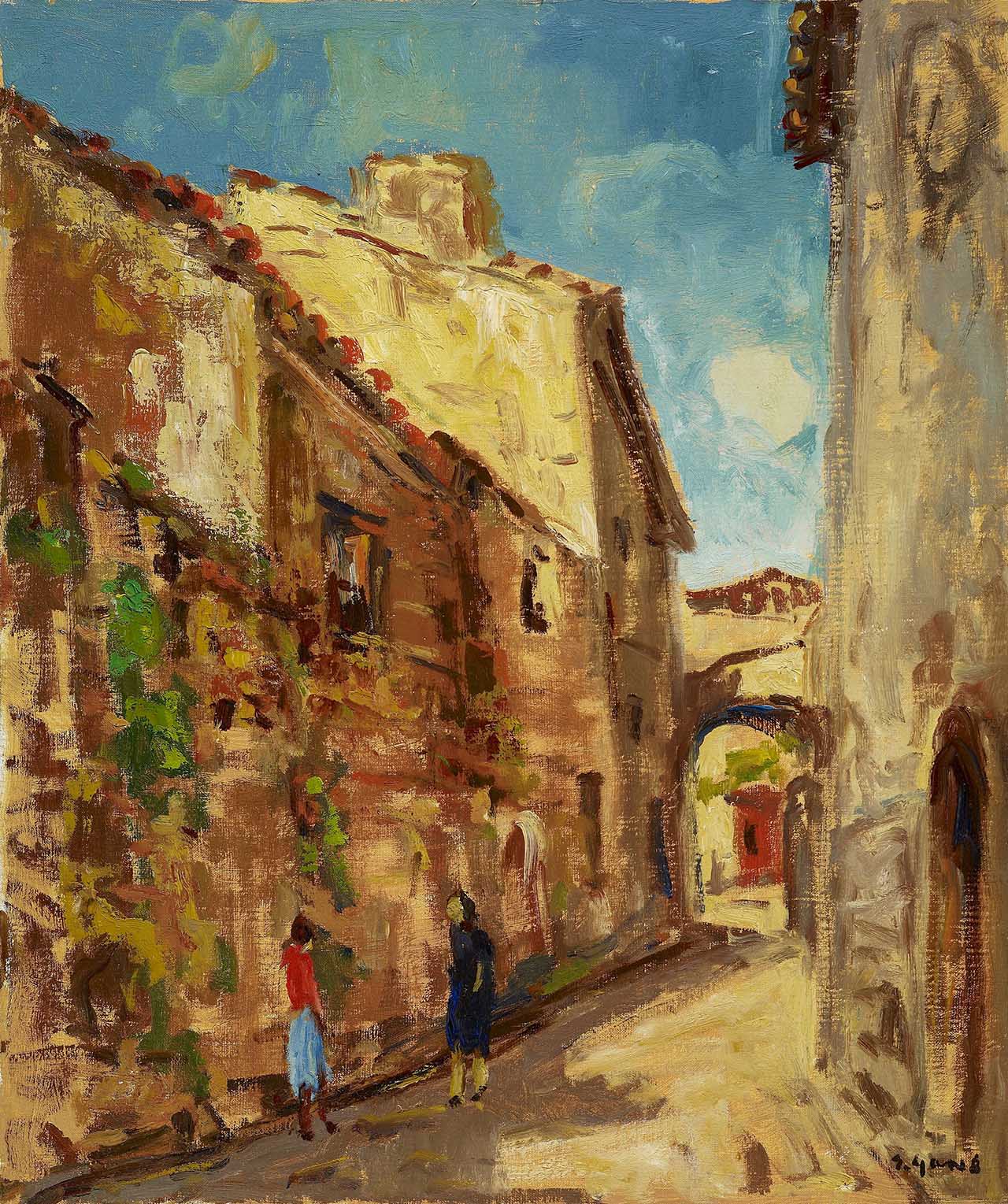 Spanish Old House Oil on canvas 72.7x60.8 cm