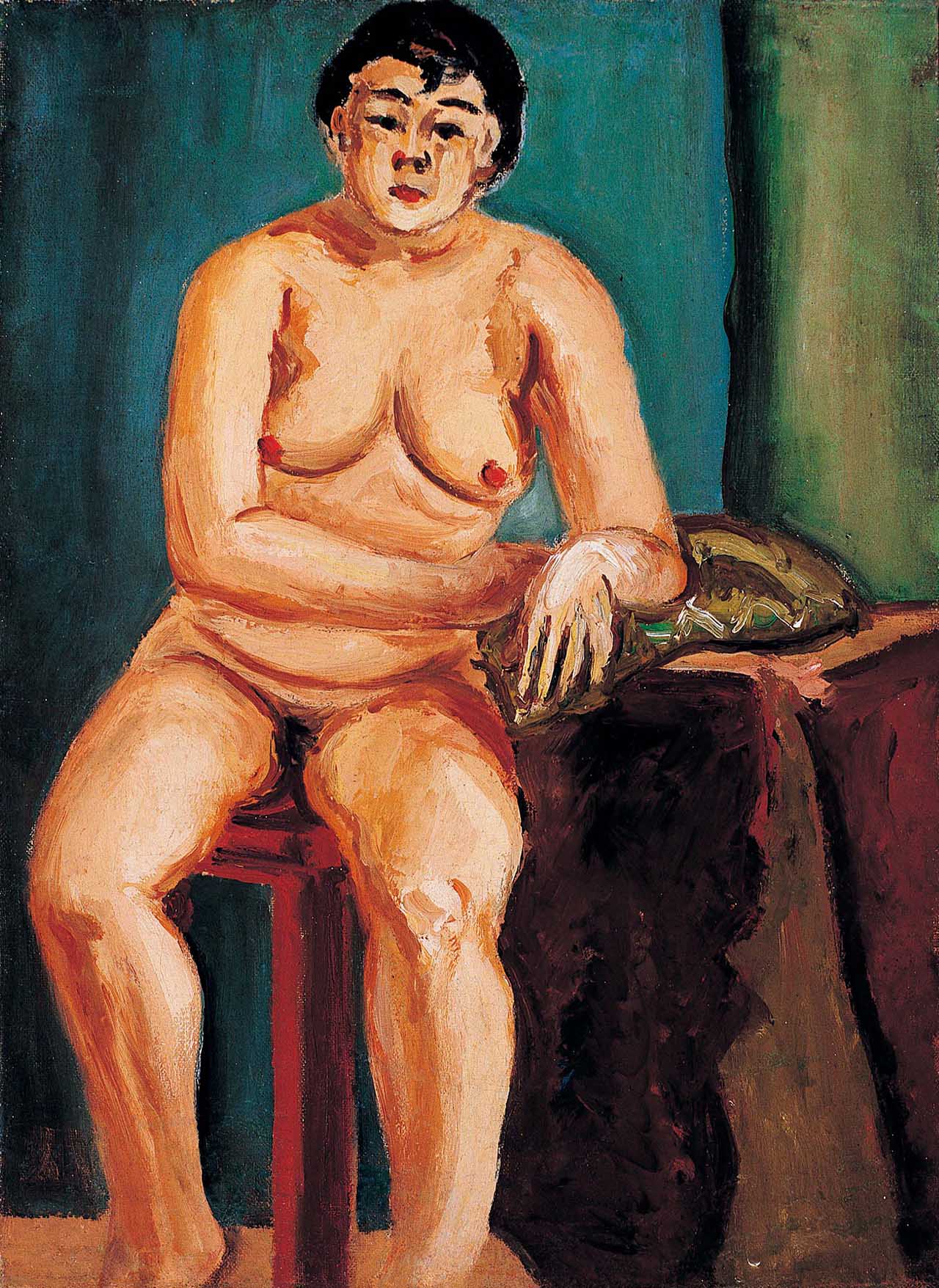 Seated Nude Oil on canvas 8P