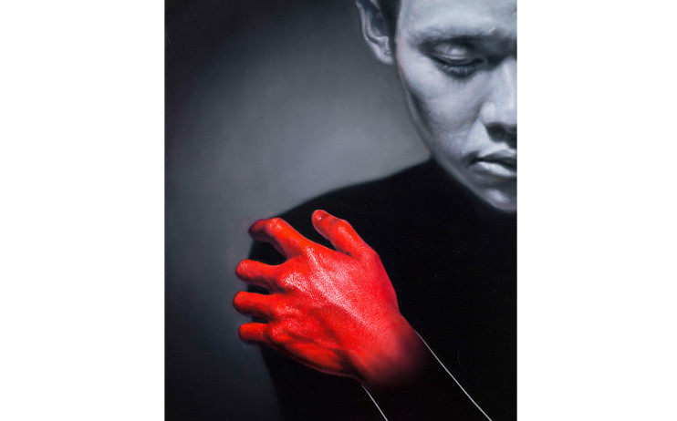 LIN HUNG-HSIN 
Red Monologue II
2015
Oil on canvas
 91x72.5cm

 