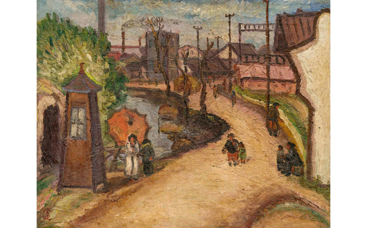 Chen Cheng-po
Shanghai Outskirts
Unknown Period
Oil on canvas
53×65cm

 