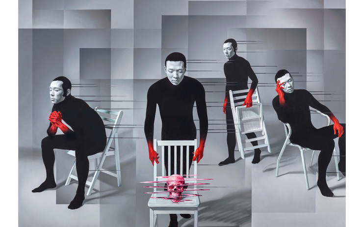 林宏信
椅子上的虛空
2016
油彩、畫布 
170×236cm(120S)

 