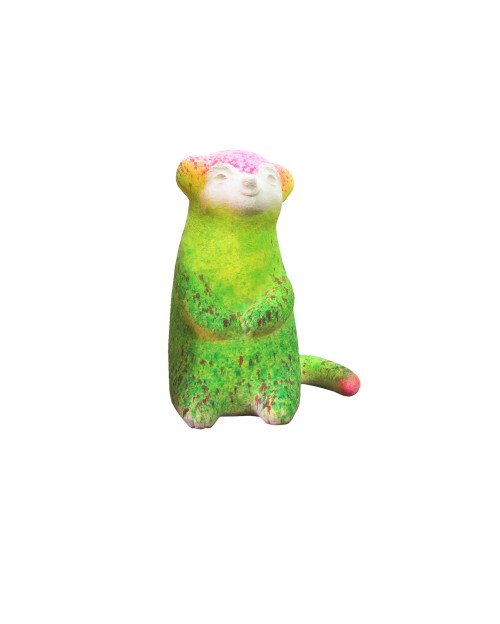 TSAI Chieh-Hsin
Meerkat in Rainbow Rain Village II
2015
Paper pulp, acrylic
36×28×22cm

 