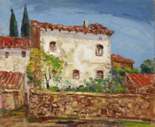 Yang San-Lang
Farmhouse in Spain 
Period Unknown
Oil on canvas 
50.2x60.5 cm

 