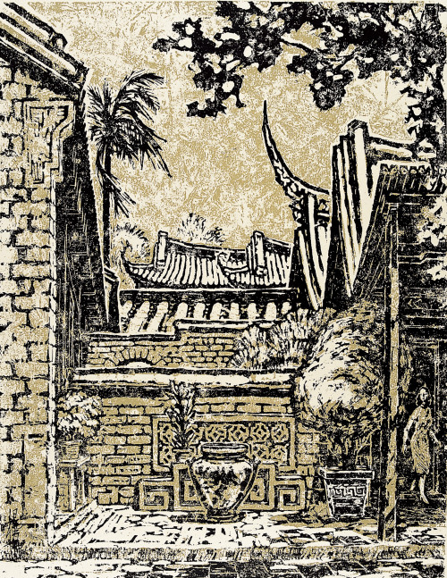 YANG YU-YU 

Ancient House in Wufeng

1959

Bagasse board relief print 

48x56cm



 