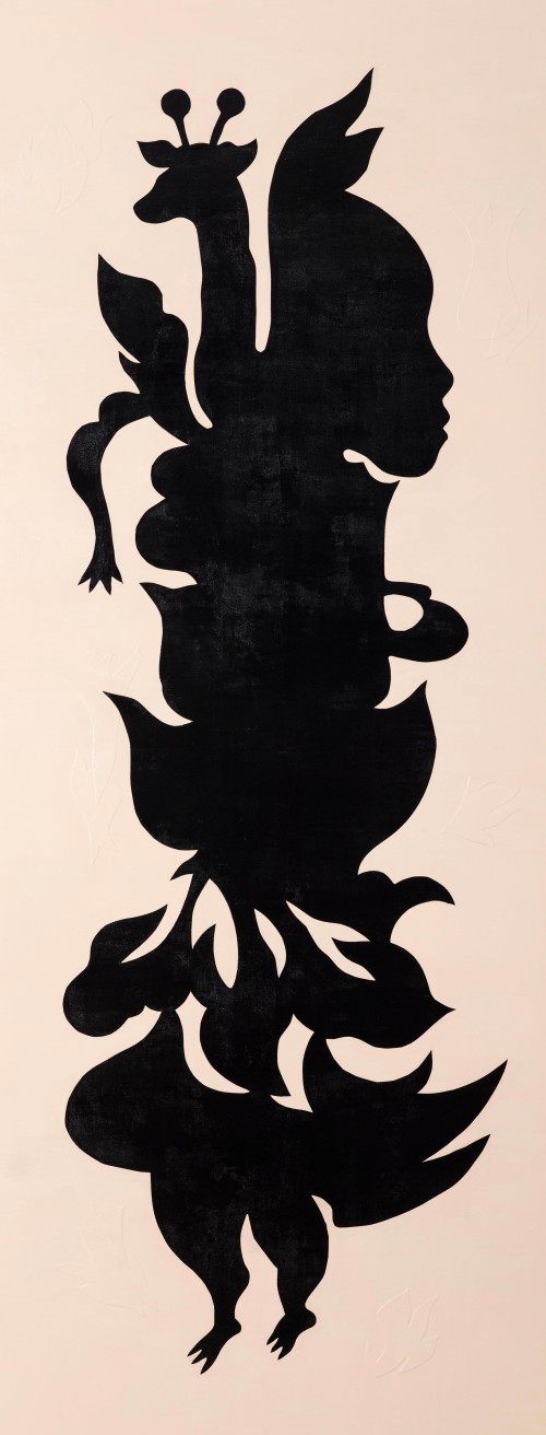Jam Wu
Black Paper Cut-Outs No.2 – Canvas Collection
2015
Arcrylic and canvas cut-outs on canvas
220×85cm

 
