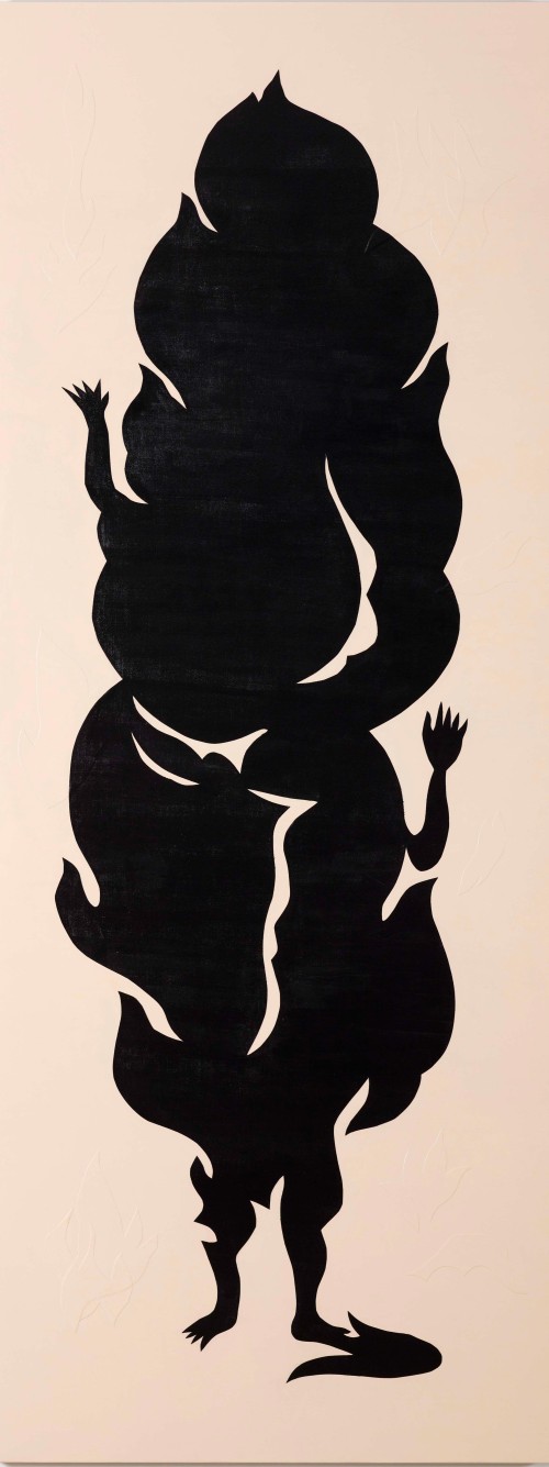 Jam Wu
Black Paper Cut-Outs No.3 – Canvas Collection
2015
Arcrylic and canvas cut-outs on canvas
220×85cm

 