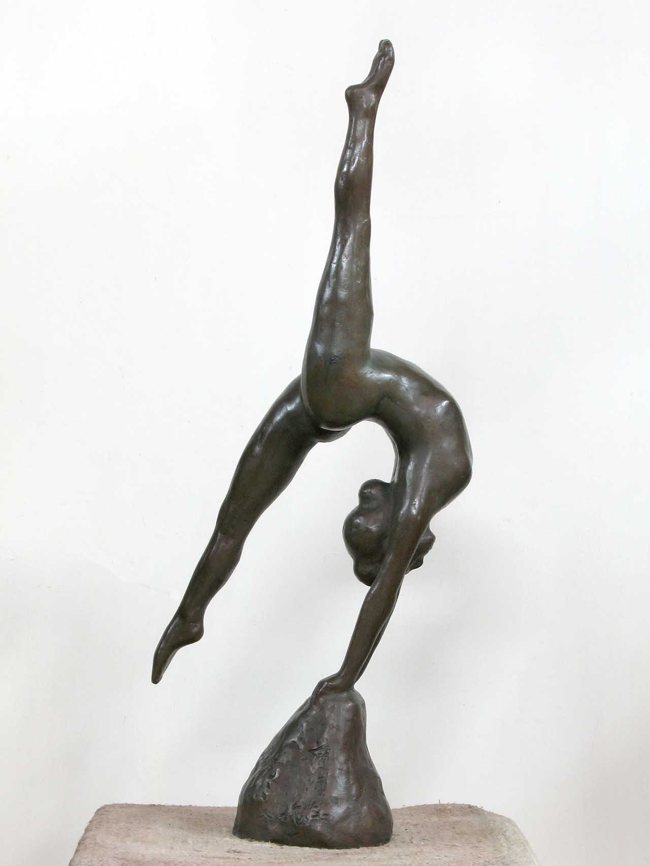 蒲添生 運動系列-6 青銅 78x32x15cm