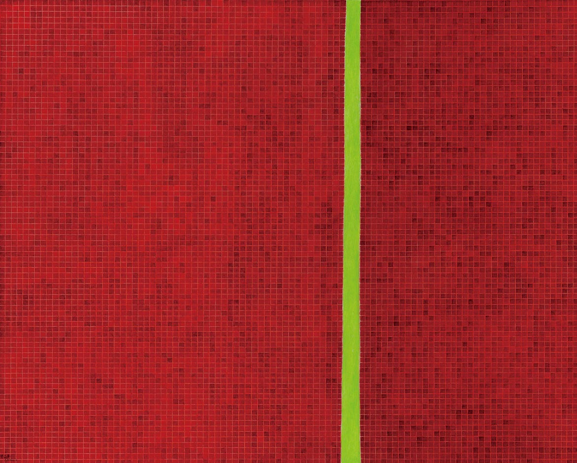 金芬華 紅之一 油彩畫布 130x162cm