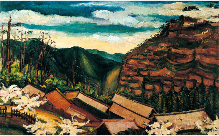 陳澄波
阿里⼭之春
1935
油彩畫布
80×128cm

 