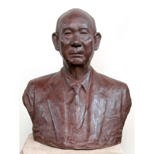 蒲添生 吳三連先生 1982 銅 63x54x36cm