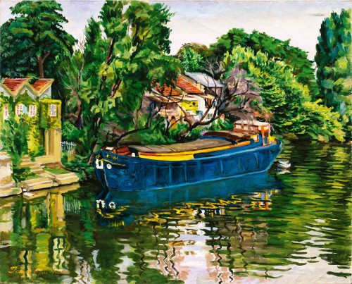 陳慧坤
塞納河畔之努依禮（一）
1975
油彩畫布
83×100cm
100×120cm(含框)

 