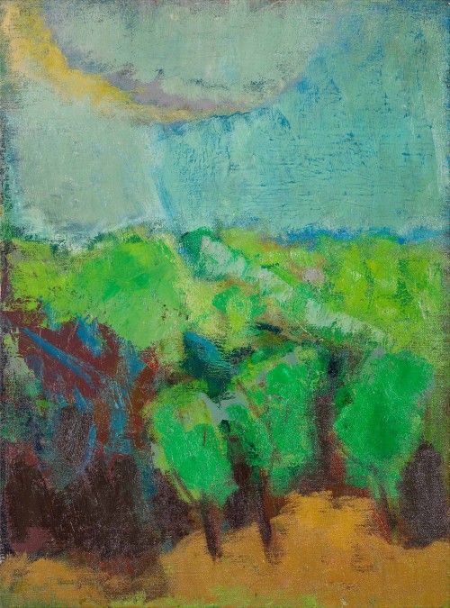 金潤作 
藍天I 
1970
油彩畫布 
61x45.5cm

 